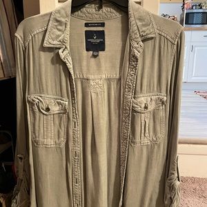 American Eagle button up.